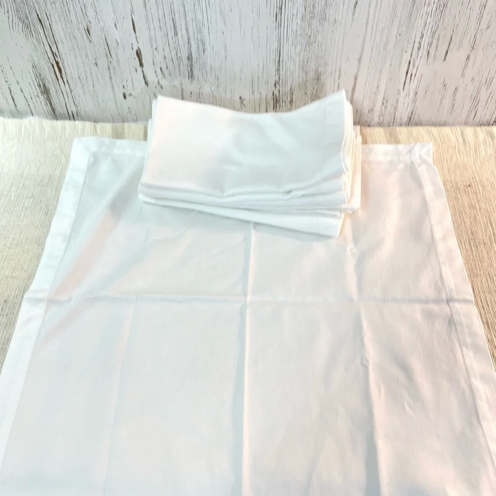 Williams Sonoma white cotton napkins set of 8 table linens